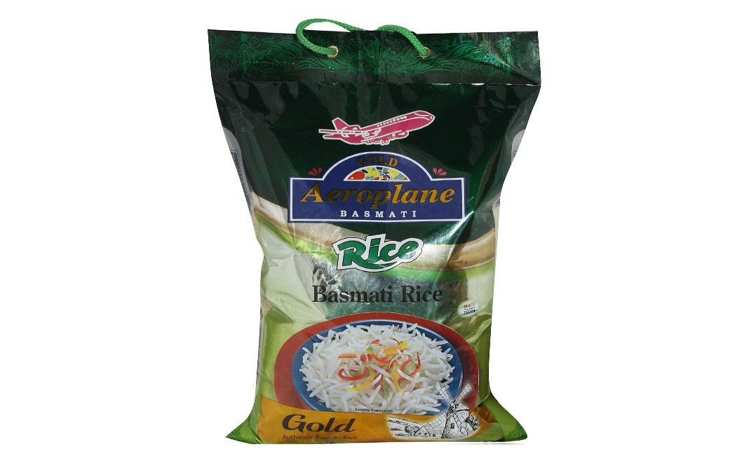 Aeroplane Basmati Rice - Gold    Pack  5 kilogram